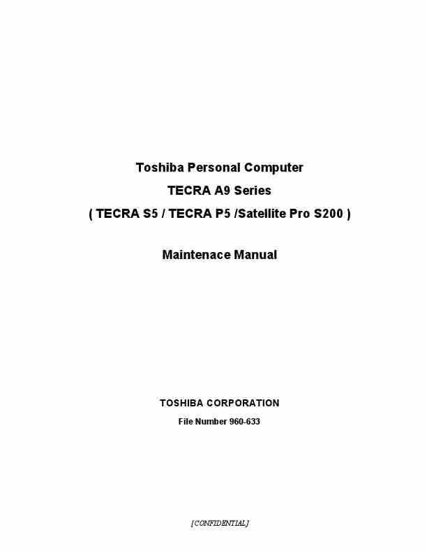 Toshiba Personal Computer SATELLITE PRO S200-page_pdf